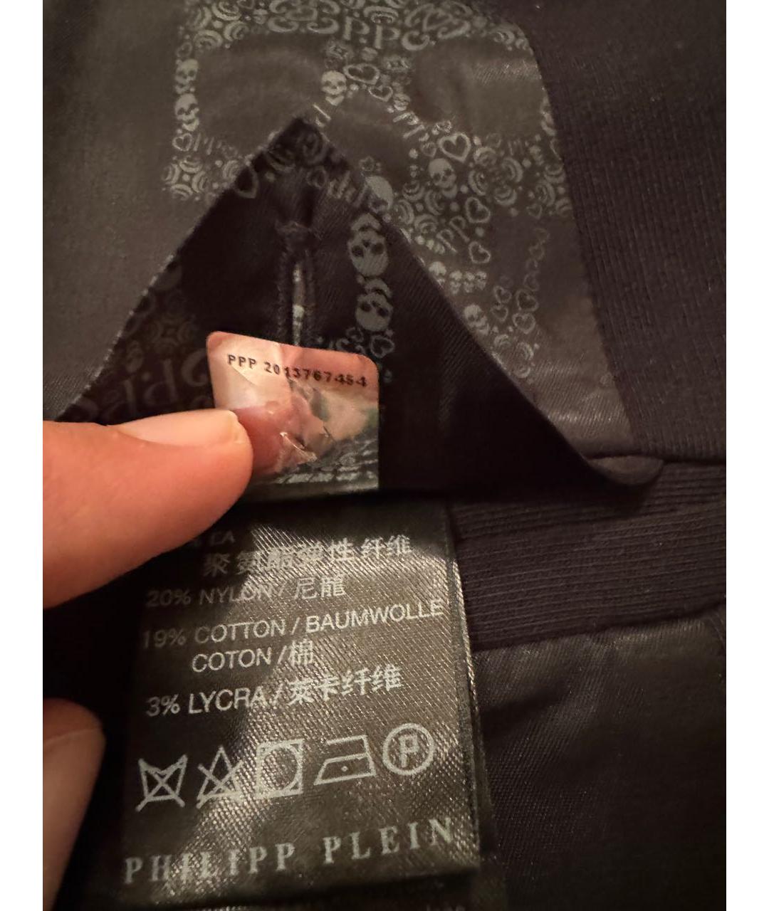 PHILIPP PLEIN Черный кашемировый пиджак, фото 8