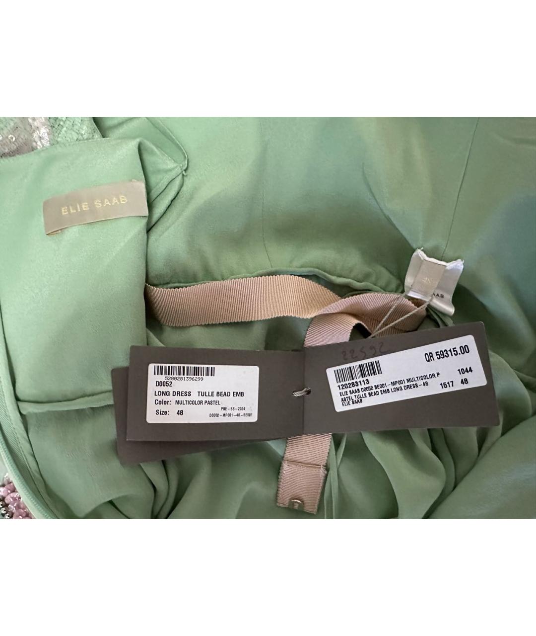 ELIE SAAB Мульти шелковое вечернее платье, фото 3