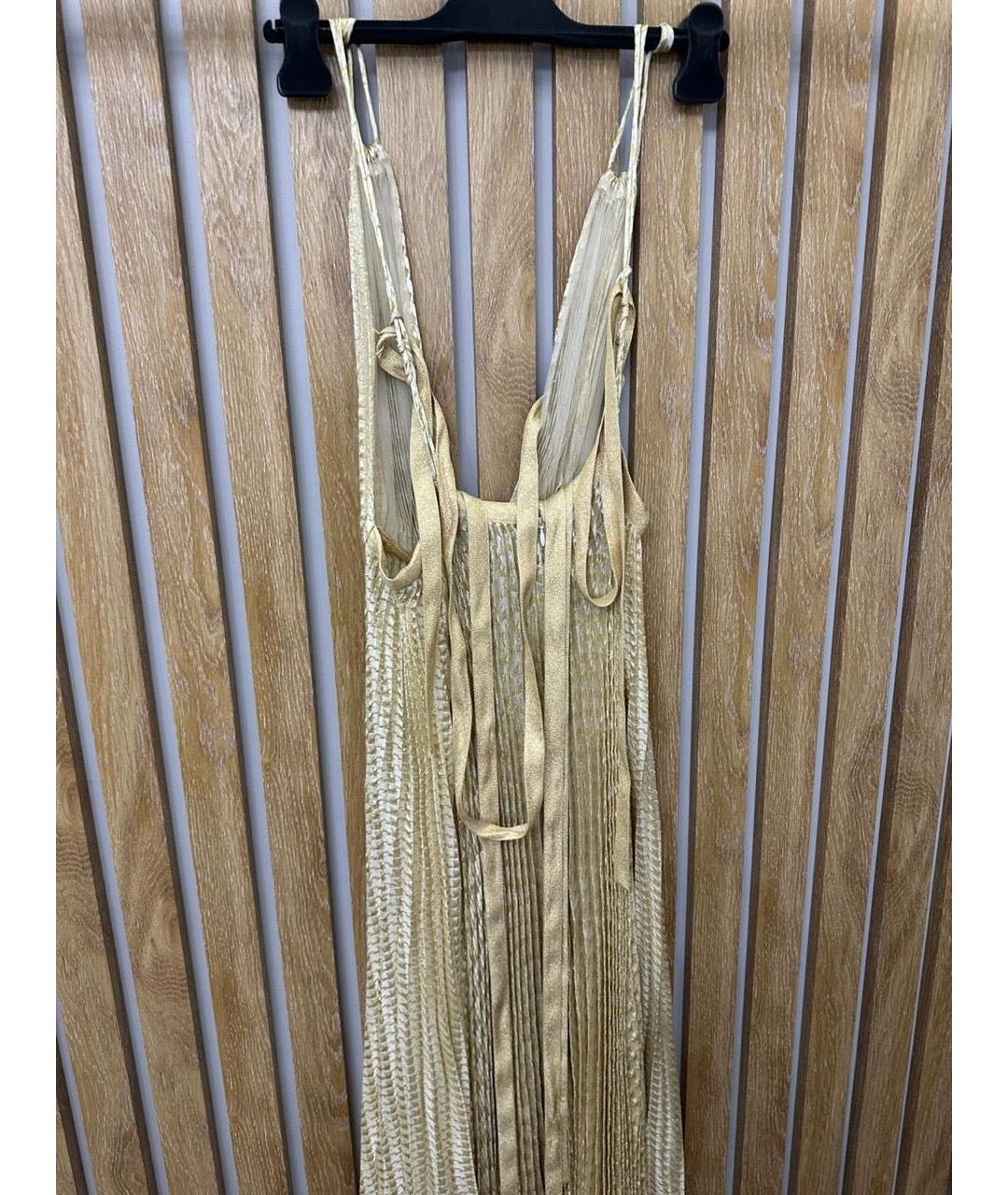 CHRISTIAN DIOR Золотое вечернее платье, фото 5