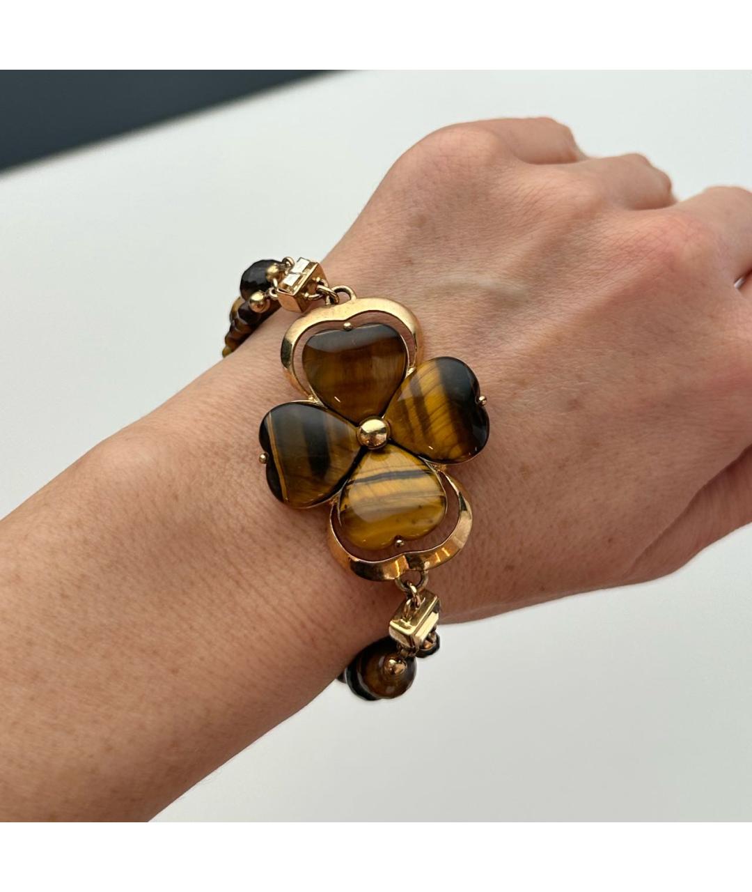 CHRISTIAN DIOR Коричневый браслет, фото 4