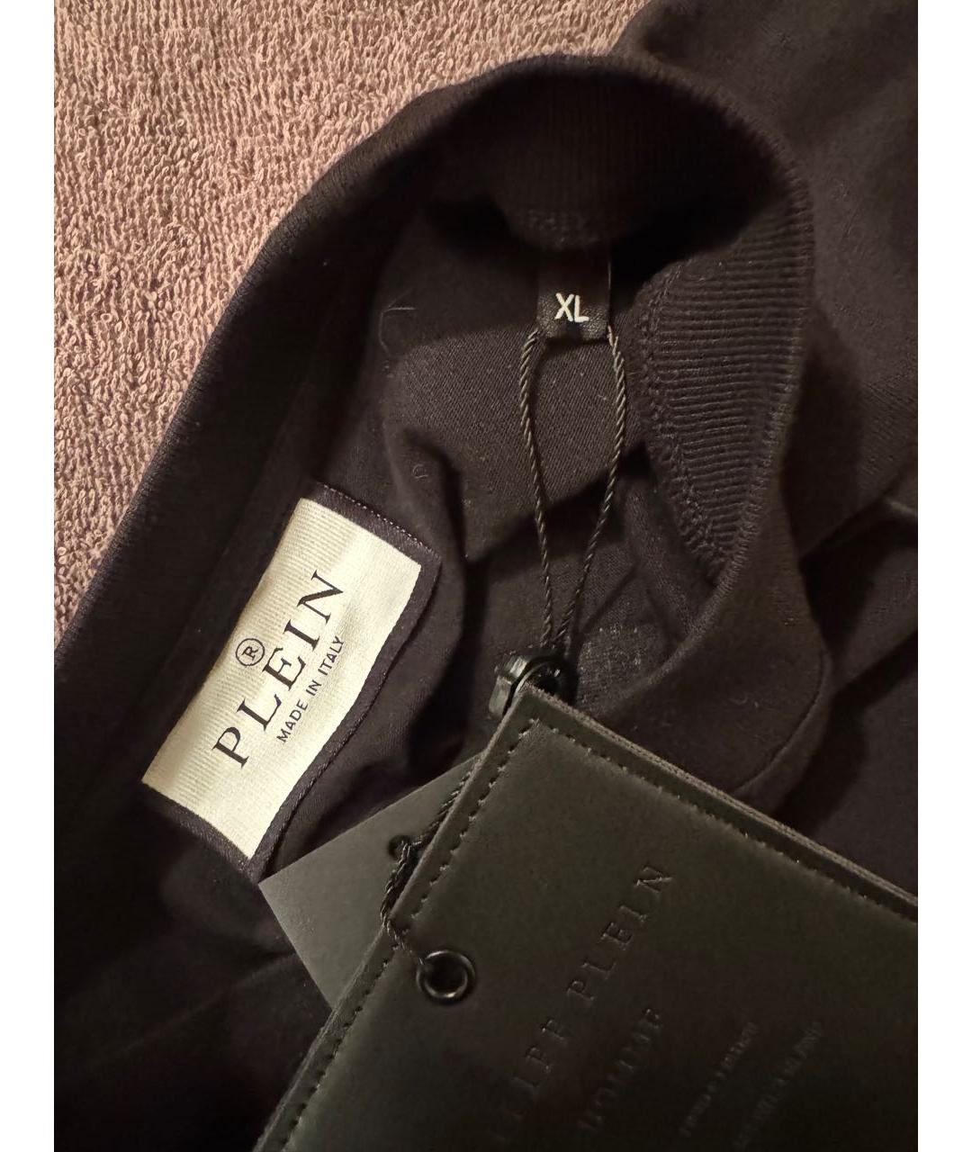 PHILIPP PLEIN Черная хлопковая футболка, фото 6