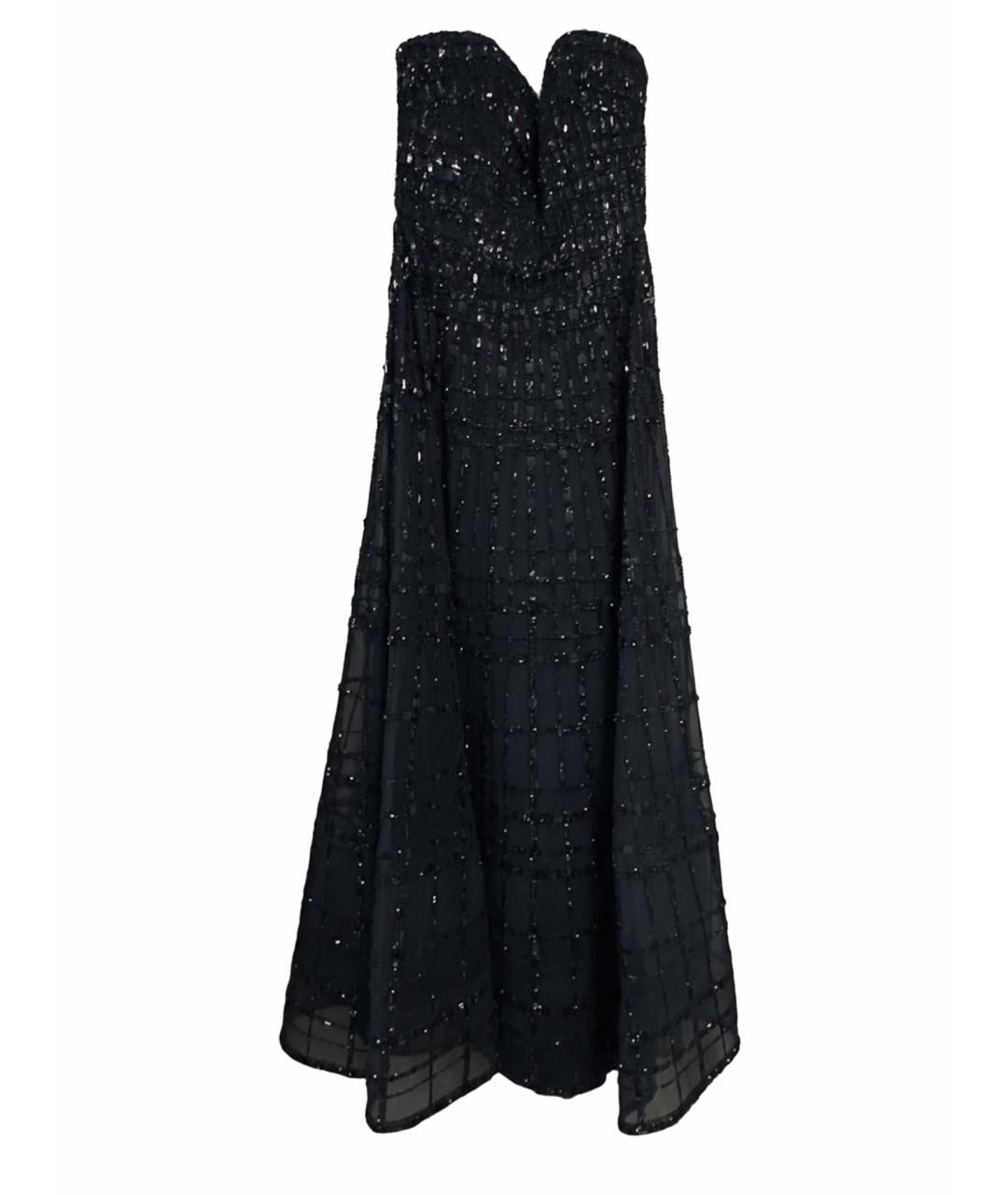 ELIE SAAB Черное шелковое вечернее платье, фото 1