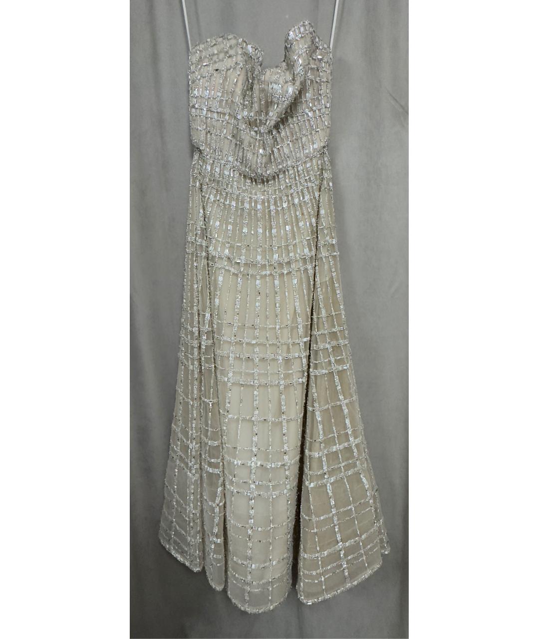 ELIE SAAB Бежевое шелковое вечернее платье, фото 5