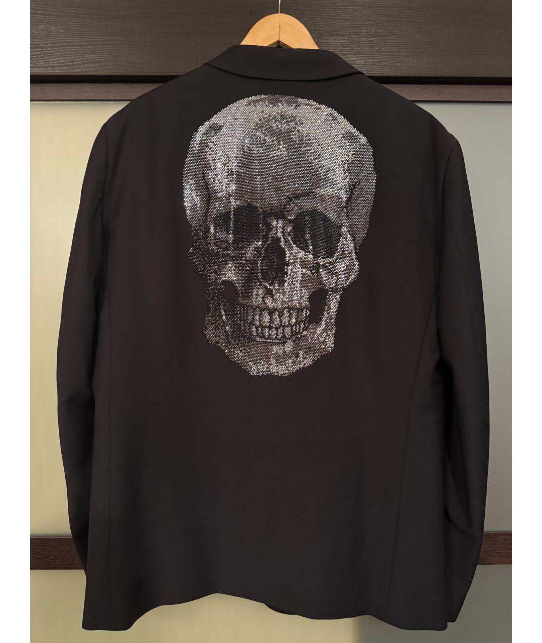 PHILIPP PLEIN Черный вискозный пиджак, фото 2