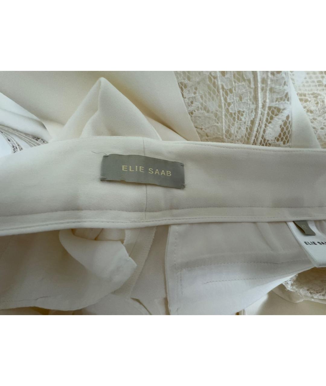 ELIE SAAB Белый вискозный костюм с брюками, фото 6