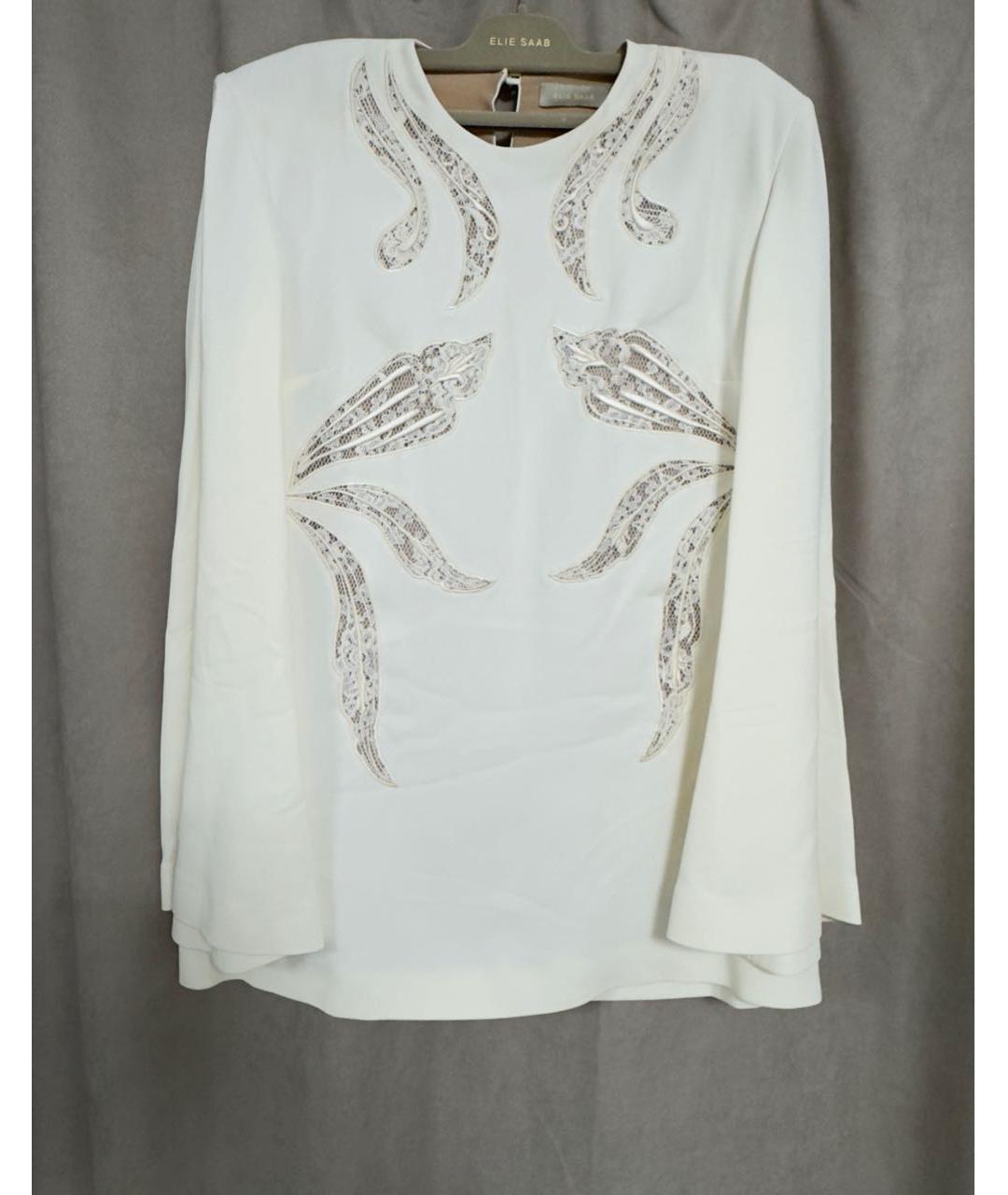 ELIE SAAB Белый вискозный костюм с брюками, фото 7