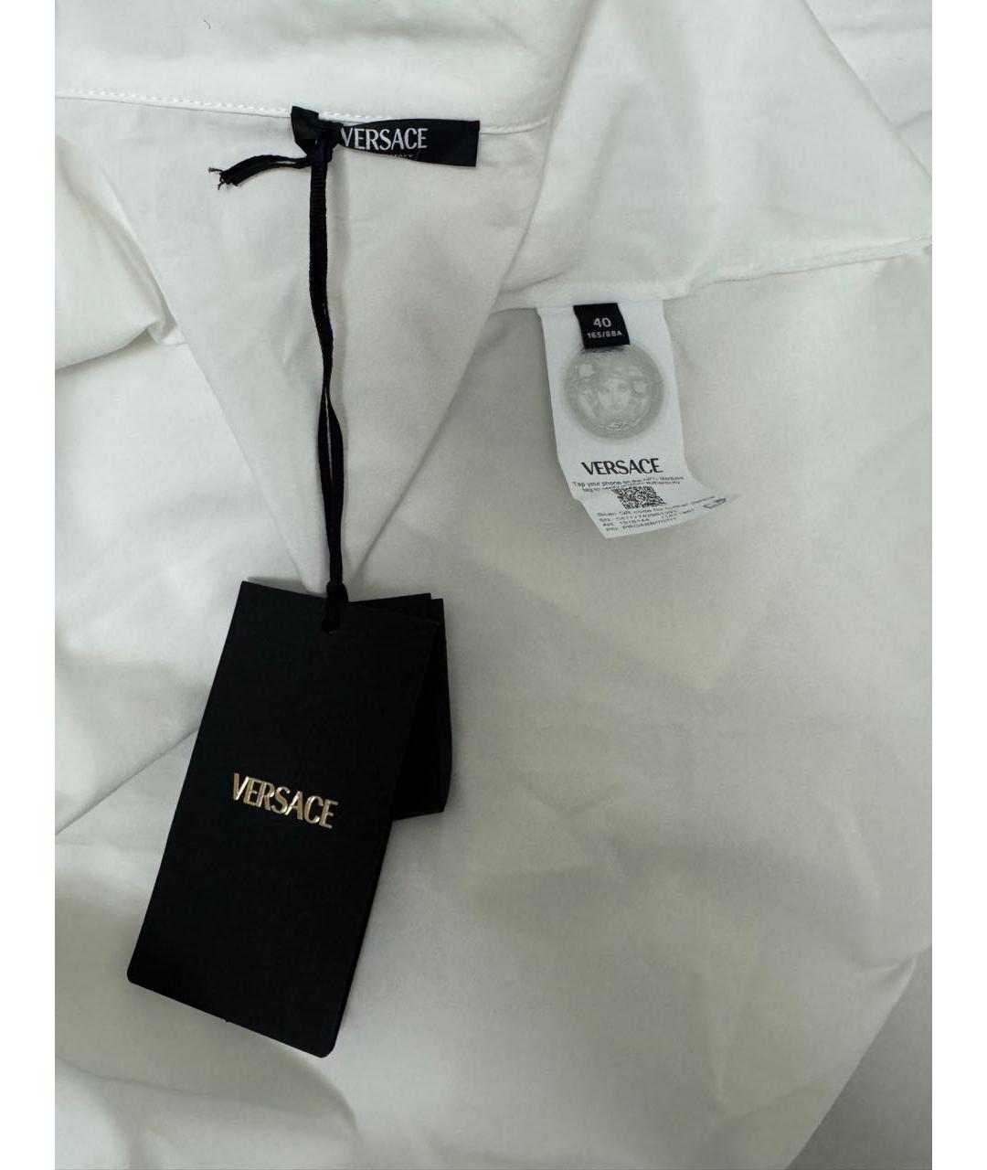 VERSACE Белый хлопковый костюм с брюками, фото 3