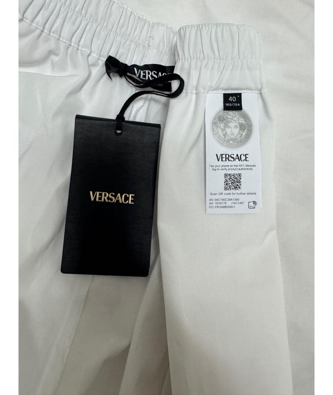 VERSACE Белый хлопковый костюм с брюками, фото 4