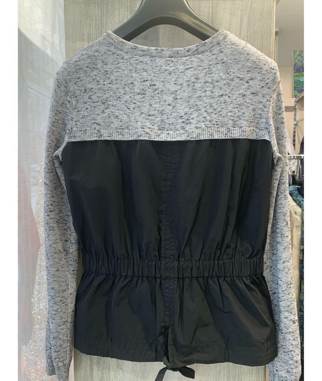 BOUTIQUE MOSCHINO Серый вискозный джемпер / свитер, фото 2