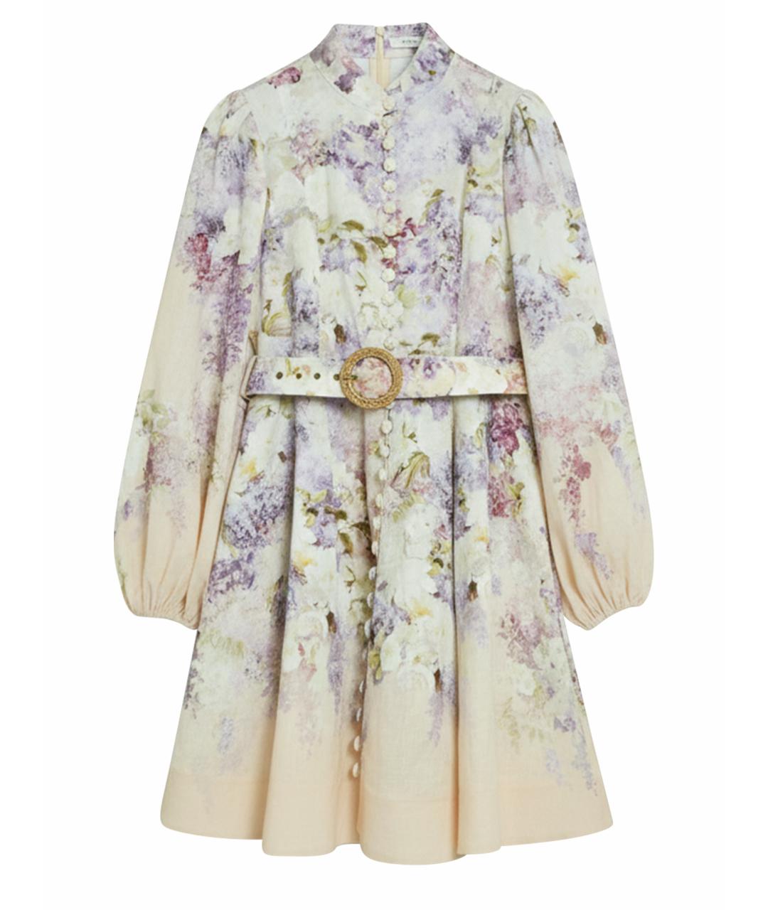 ZIMMERMANN Мульти льняное платье, фото 1