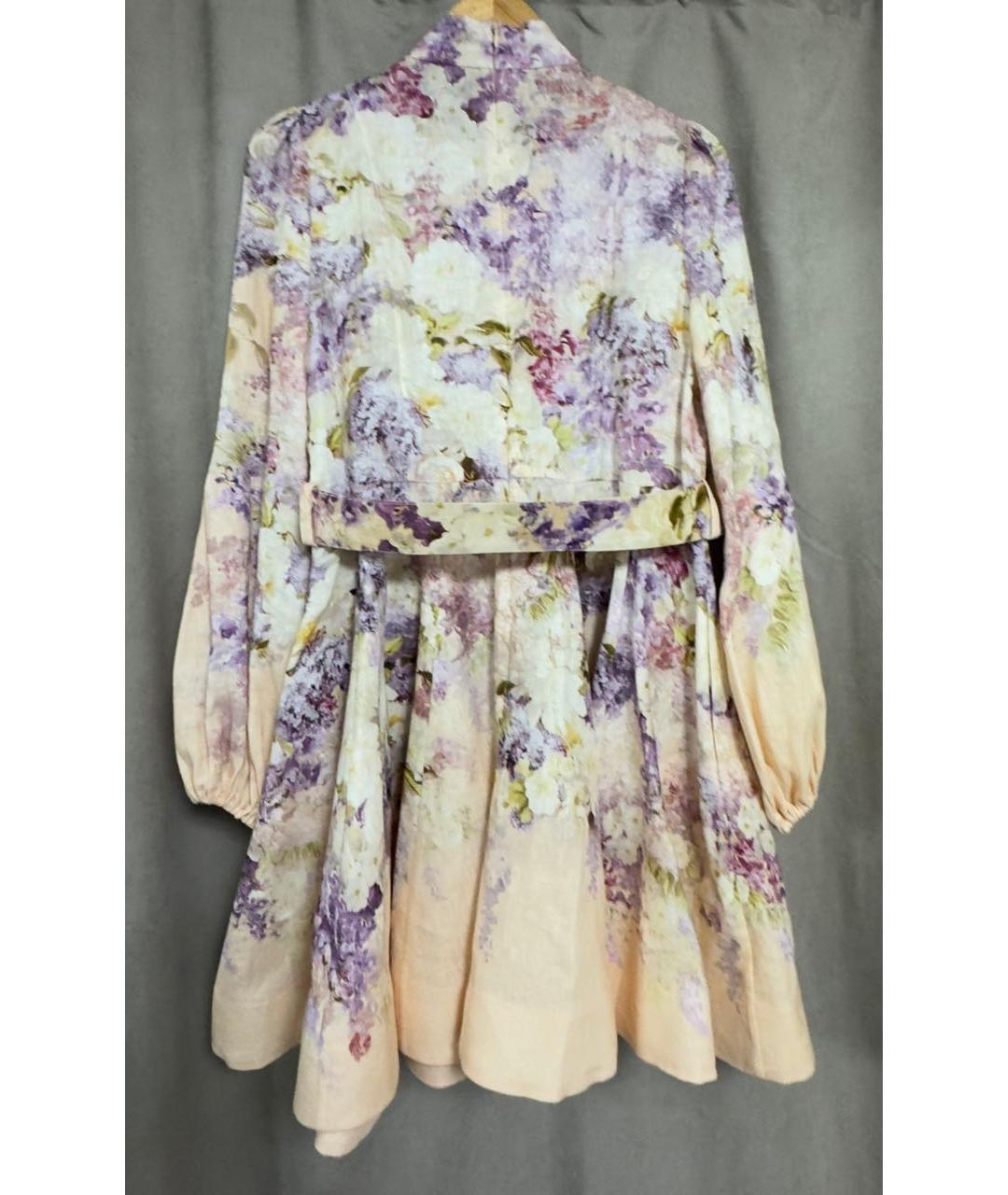 ZIMMERMANN Мульти льняное платье, фото 2