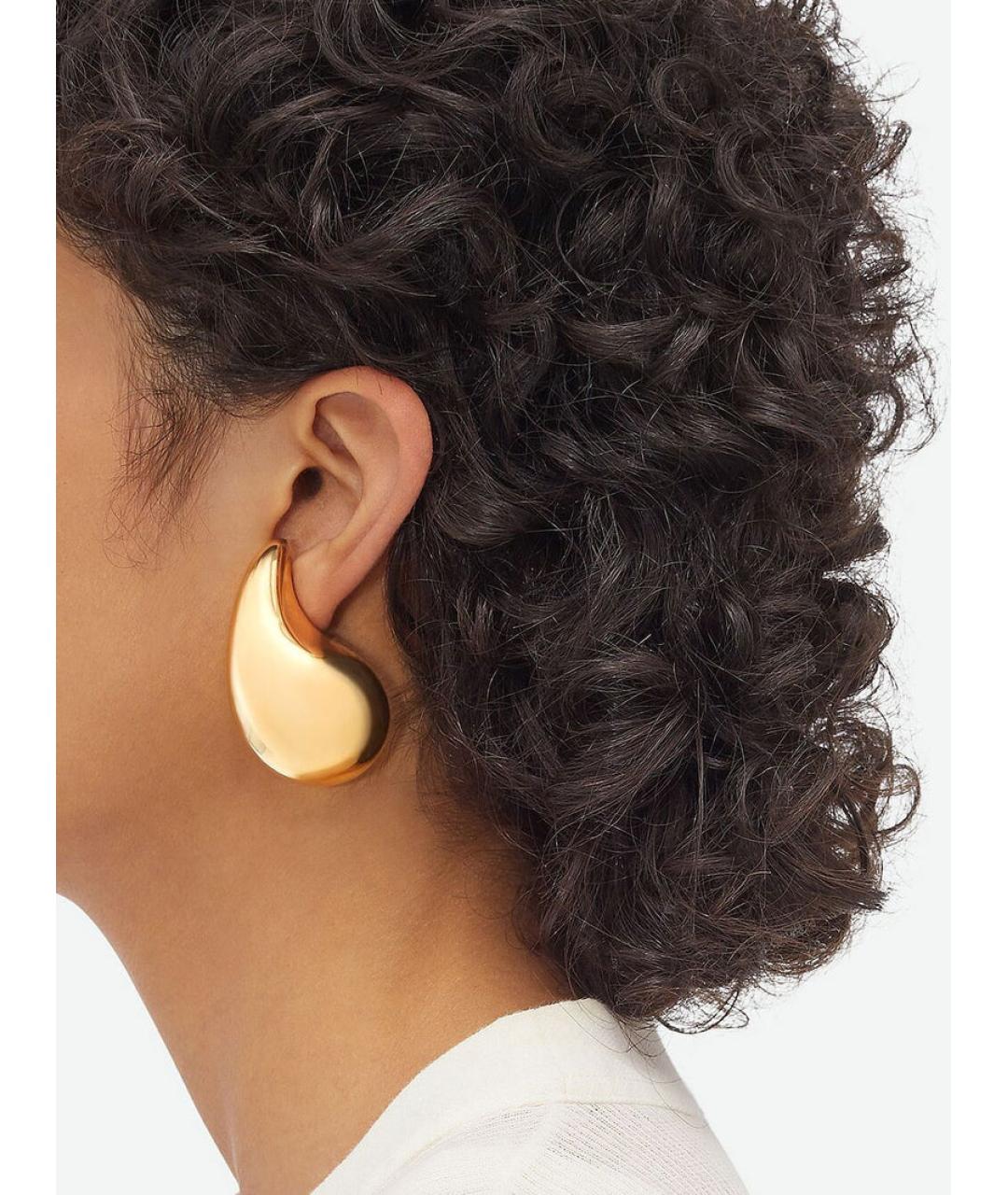 BOTTEGA VENETA Золотые серебряные серьги, фото 2