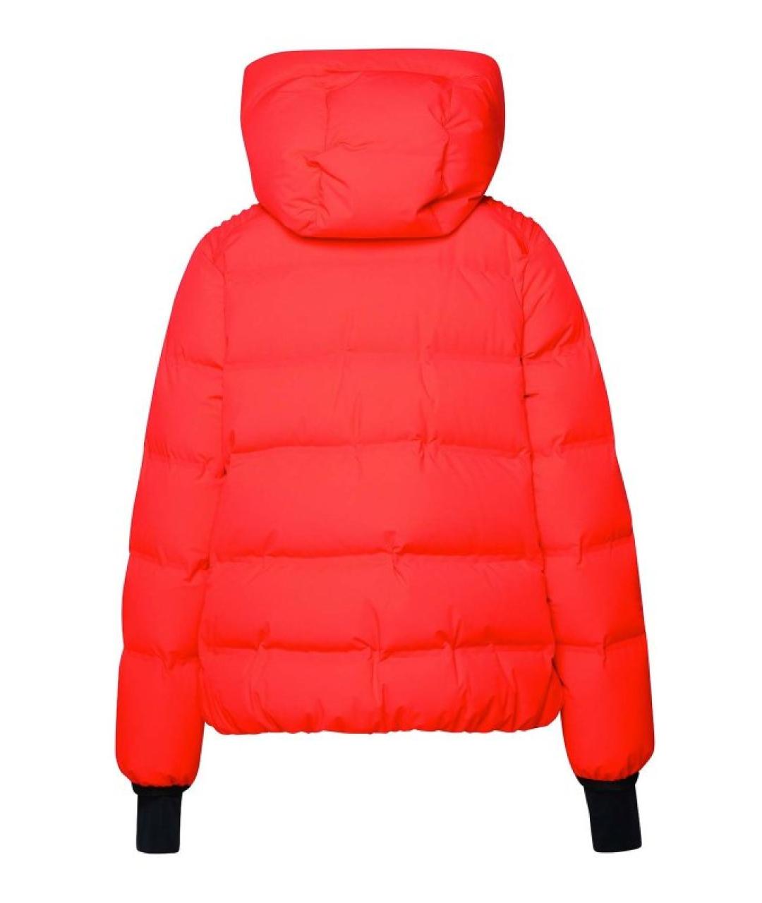 MONCLER Красный полиамидовый пуховик, фото 2