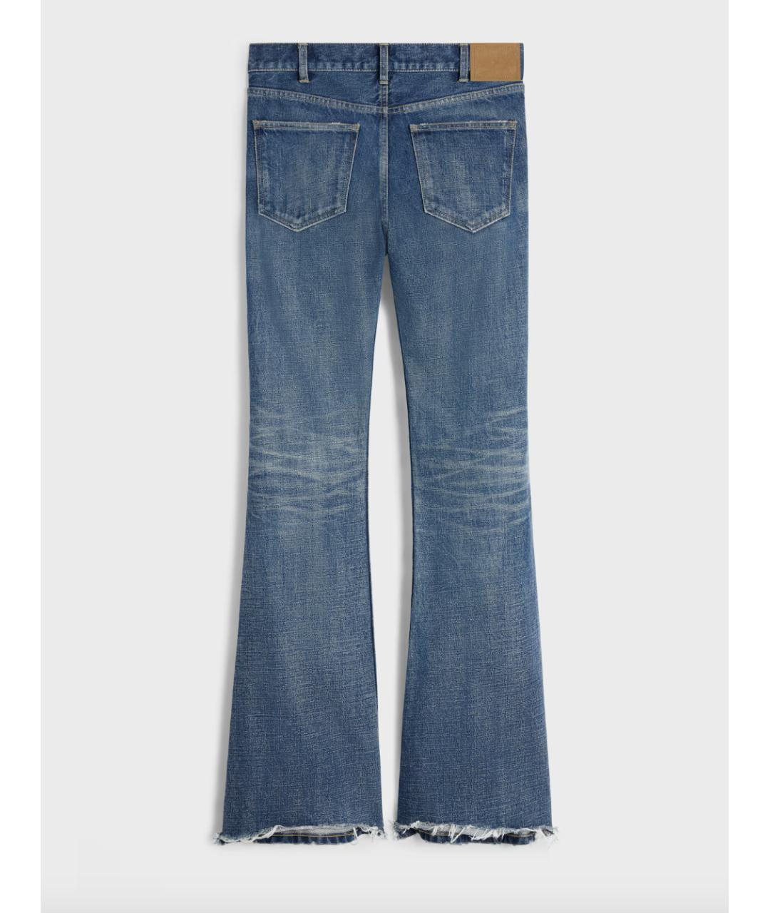 CELINE Синие хлопковые джинсы клеш, фото 2