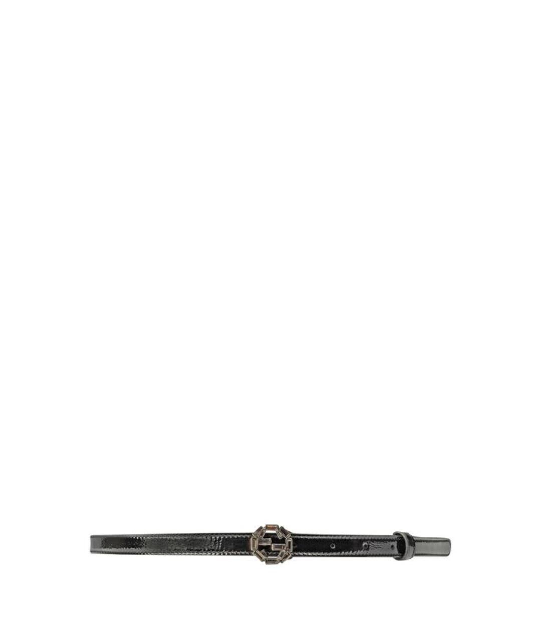 GUCCI Черный ремень из лакированной кожи, фото 1