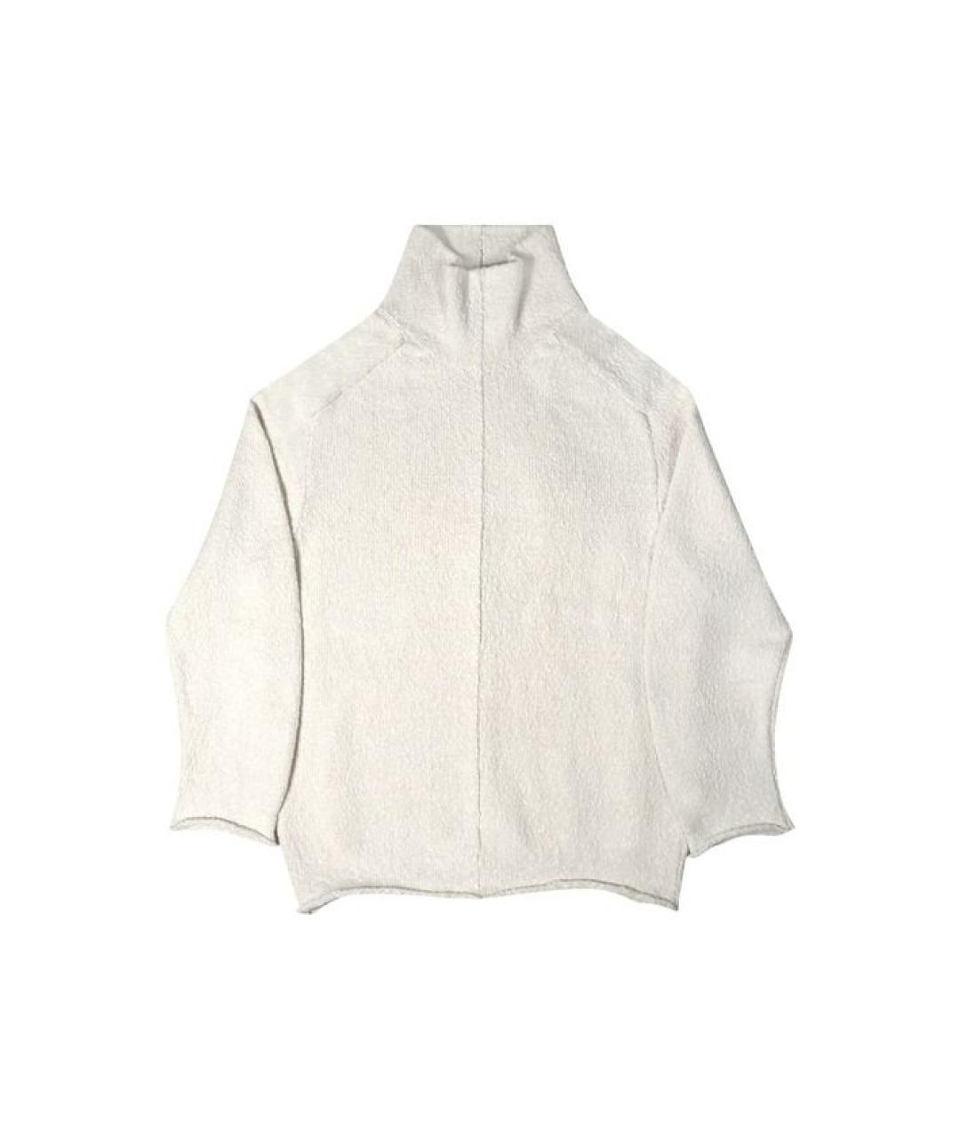 BOTTEGA VENETA Белый хлопковый джемпер / свитер, фото 1