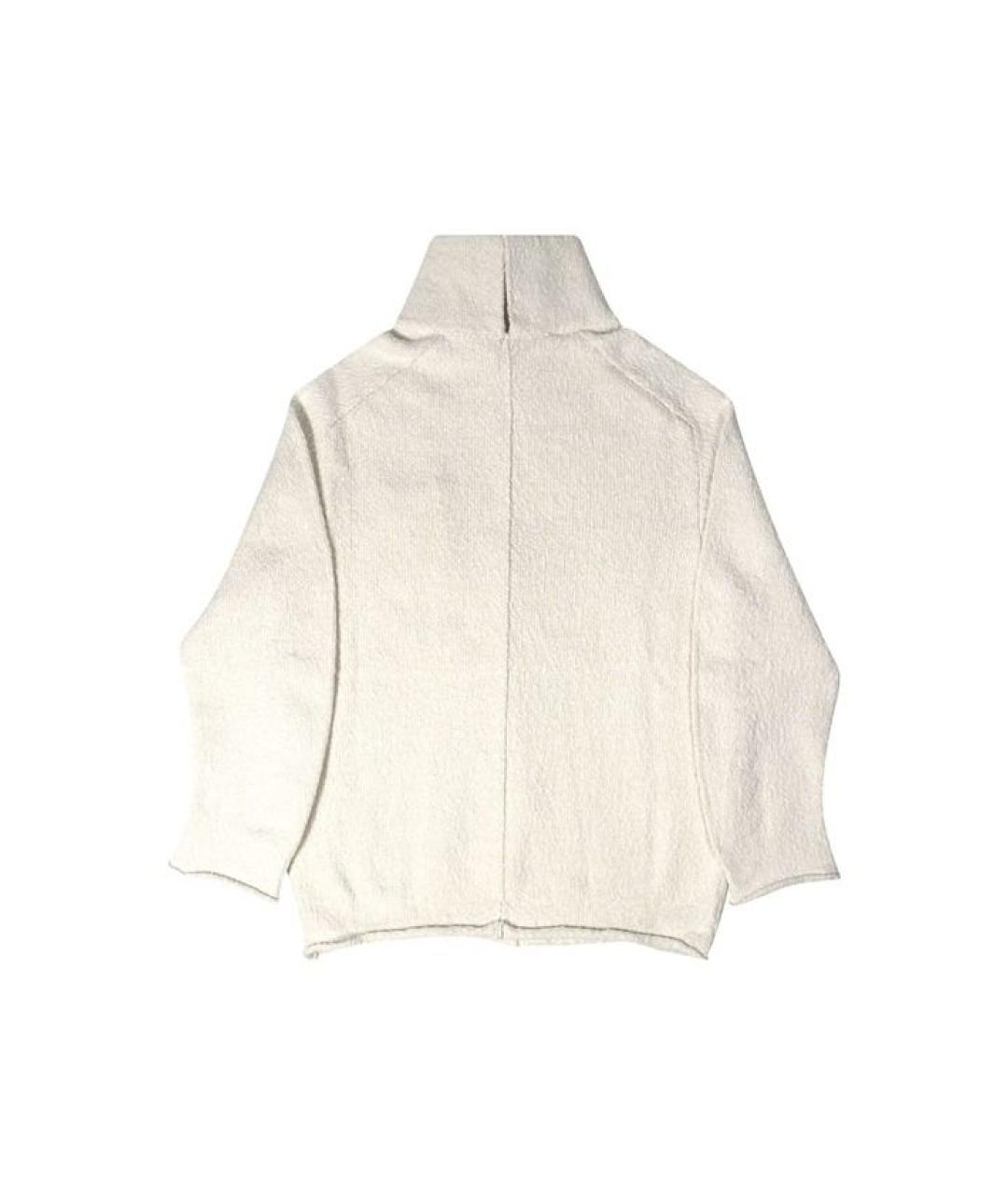 BOTTEGA VENETA Белый хлопковый джемпер / свитер, фото 2