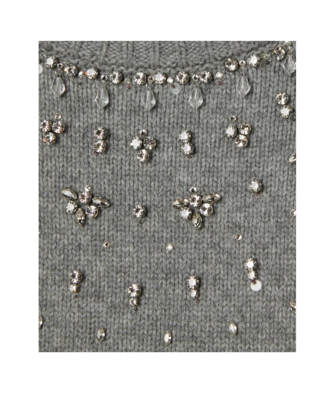 GUCCI Серый шерстяной джемпер / свитер, фото 2