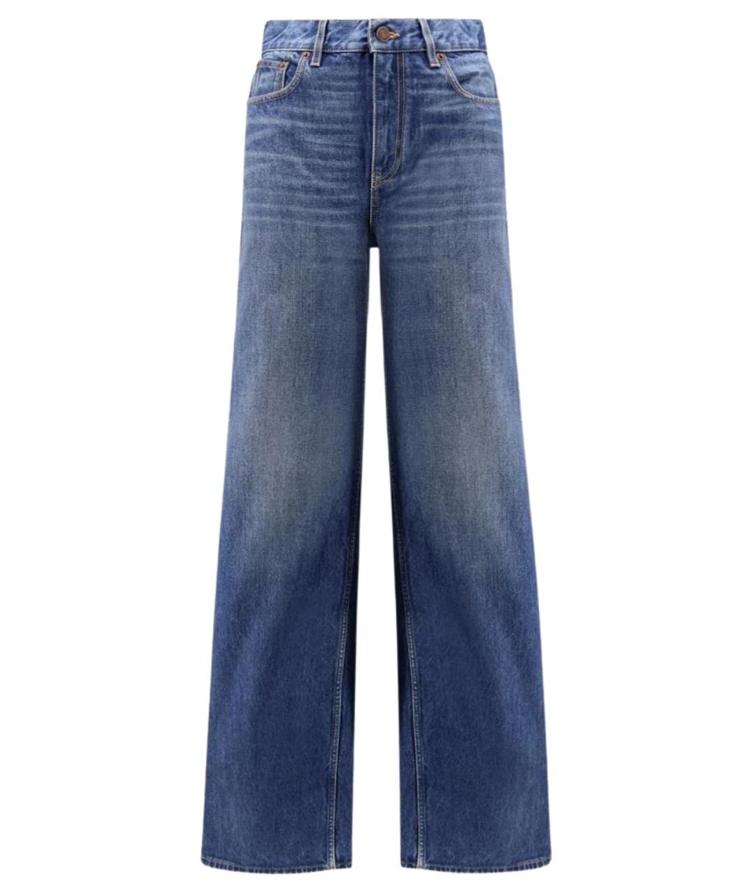CHLOE Синие хлопковые джинсы клеш, фото 1