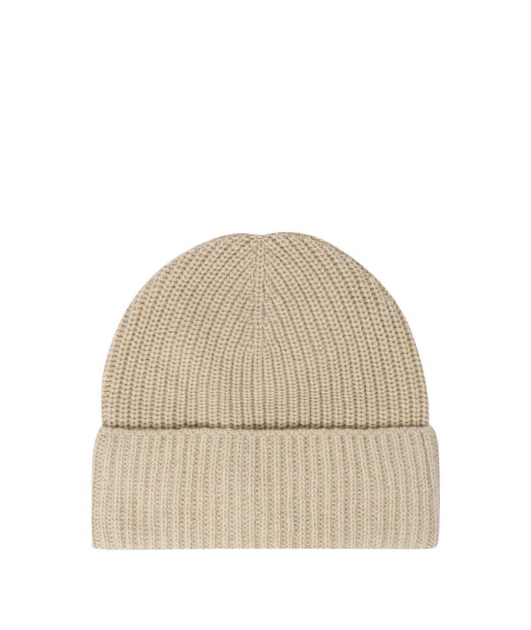 MONCLER Бежевая кашемировая шапка, фото 2