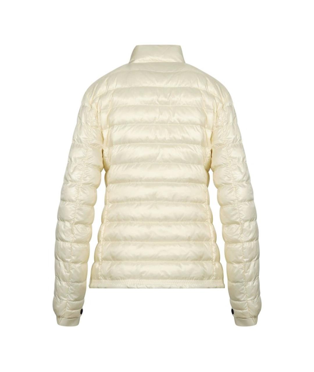 MONCLER Белый полиамидовый пуховик, фото 2