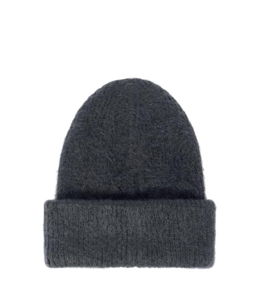 MONCLER Черная шерстяная кепка, фото 2