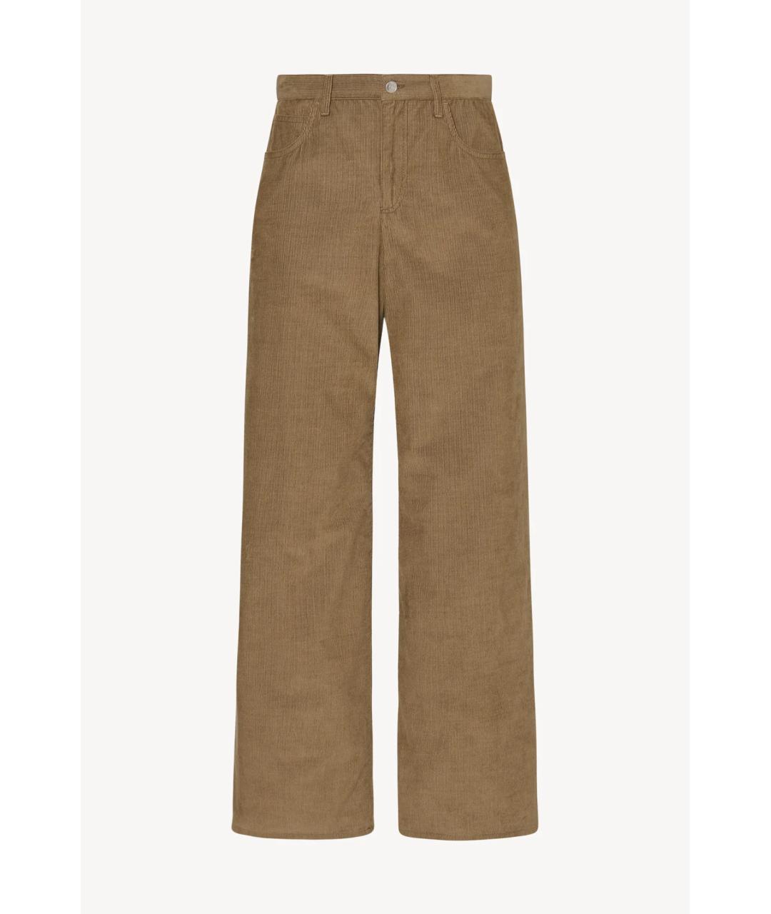 THE ROW Бежевые хлопковые прямые джинсы, фото 7