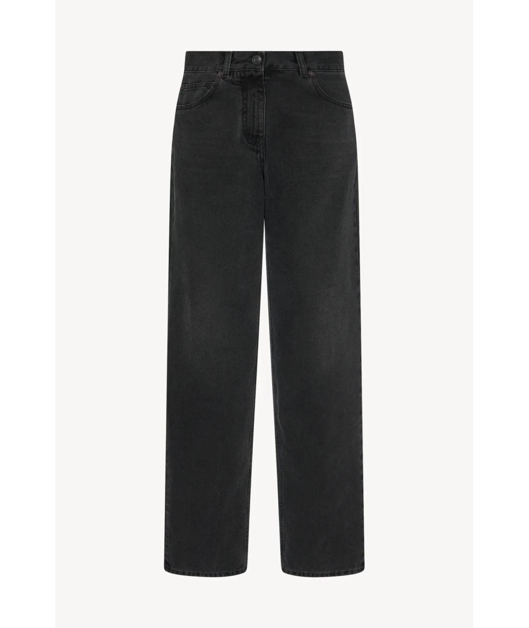 THE ROW Черные хлопковые прямые джинсы, фото 7