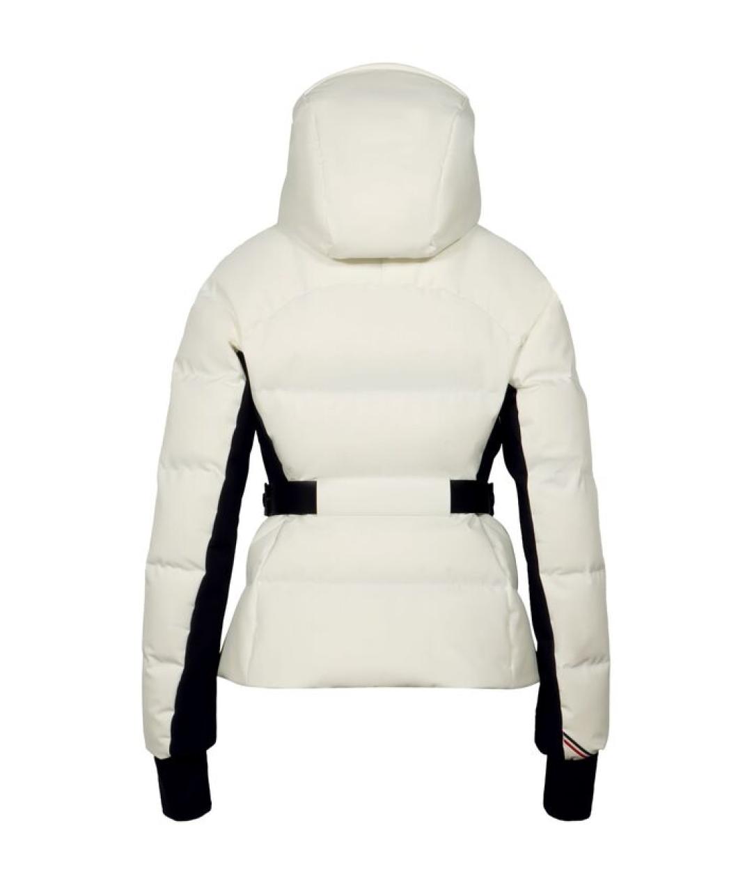 MONCLER Белый полиэстеровый пуховик, фото 2