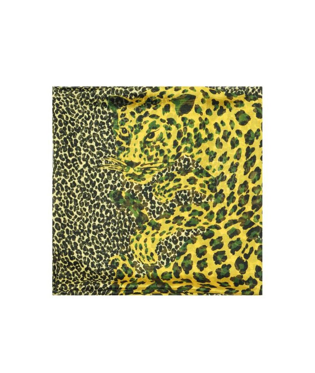 SAINT LAURENT Мульти шелковый шарф, фото 1