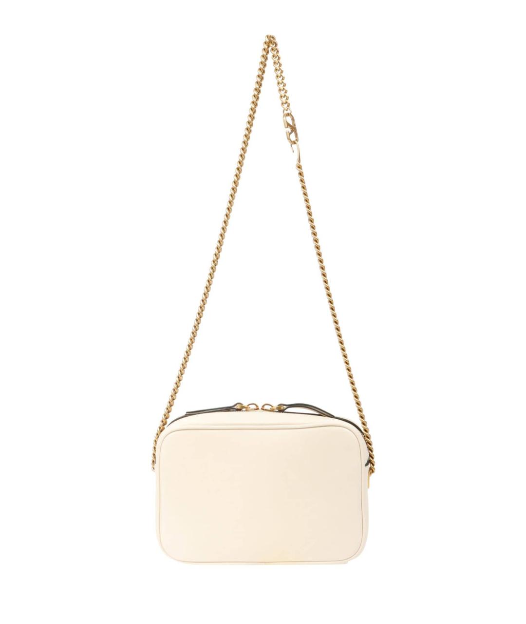 VALENTINO Белая кожаная сумка через плечо, фото 2