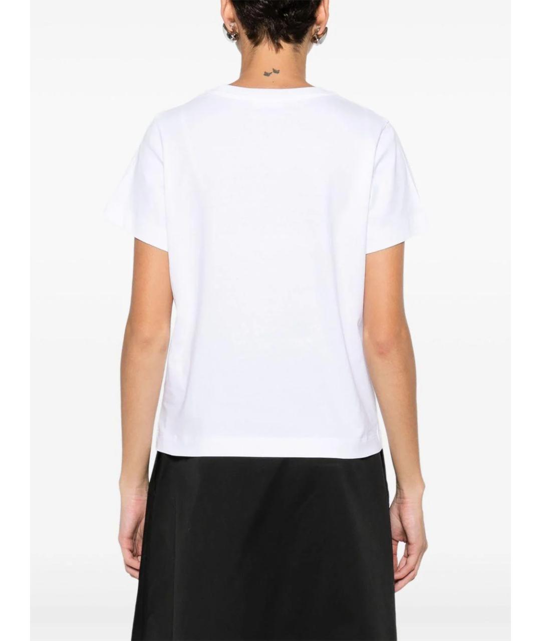 MONCLER Белая хлопковая футболка, фото 3