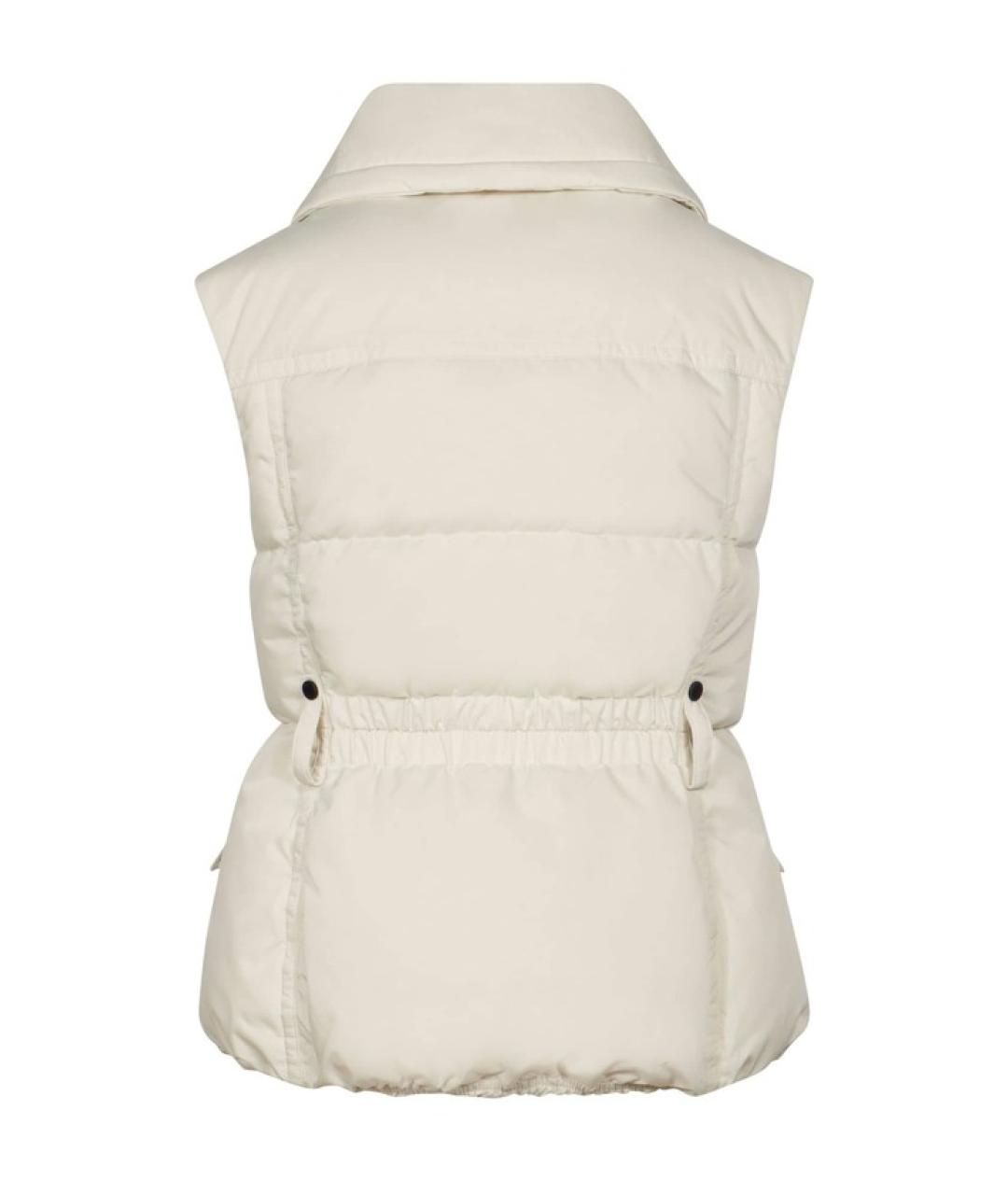 MONCLER Белый полиэстеровый жилет, фото 2