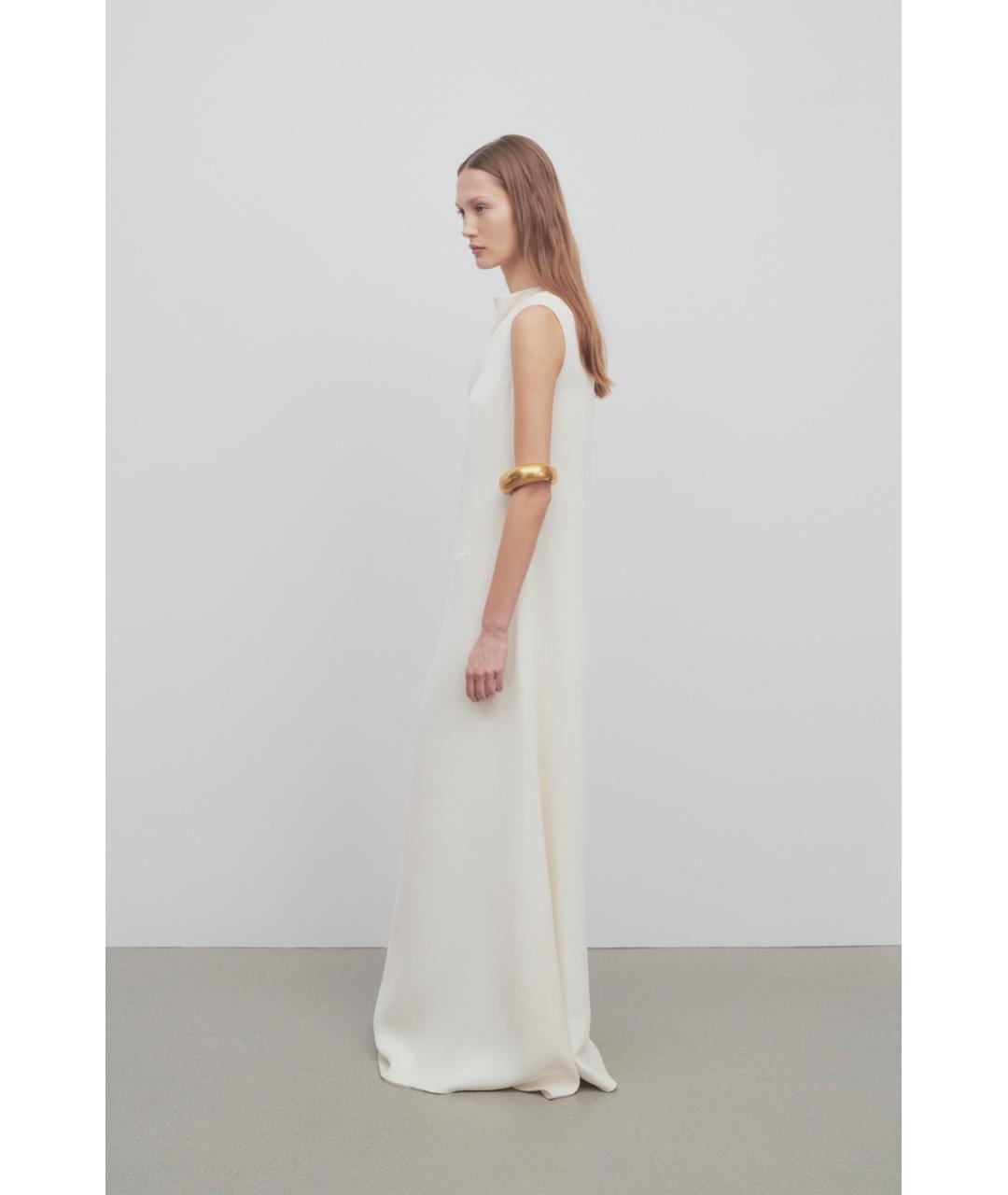 THE ROW Белое шелковое вечернее платье, фото 5