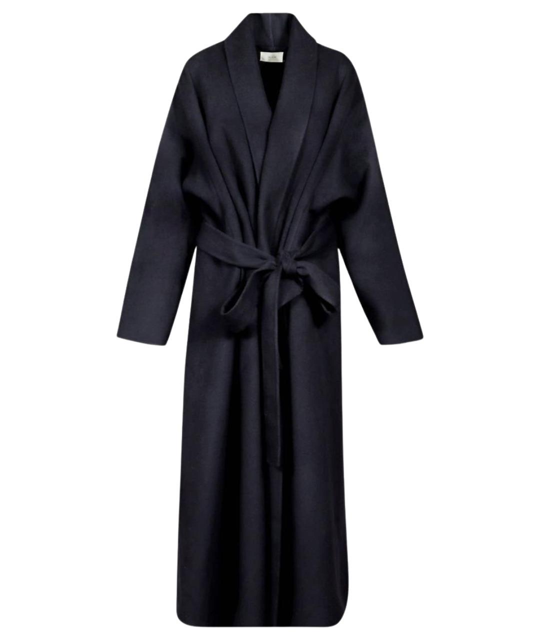 THE ROW Темно-синее вискозное пальто, фото 1