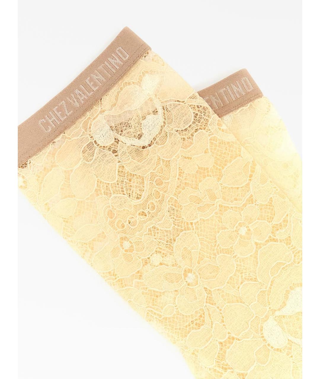 VALENTINO Бежевые носки, чулки и колготы, фото 2