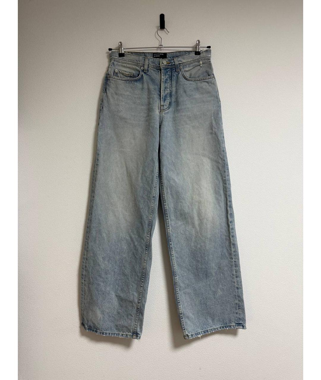 Enfants Riches Déprimés Голубые хлопковые прямые джинсы, фото 5