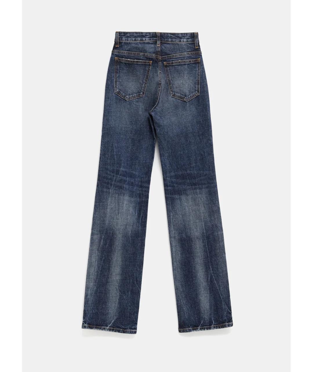 KHAITE Синие хлопковые прямые джинсы, фото 2