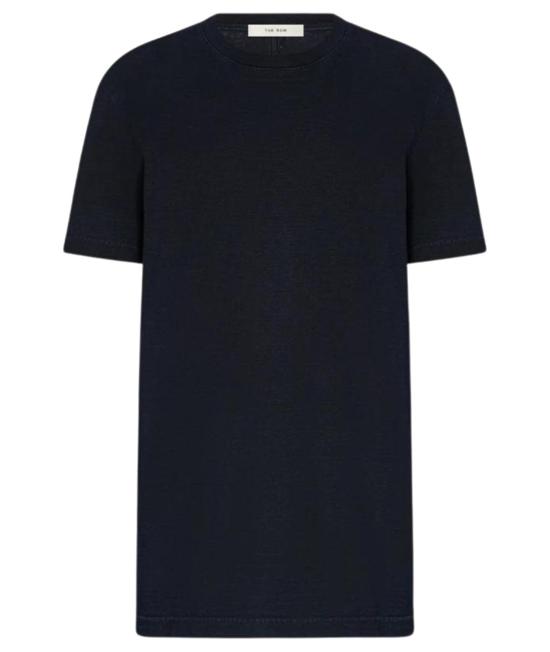 THE ROW Темно-синяя хлопковая футболка, фото 1