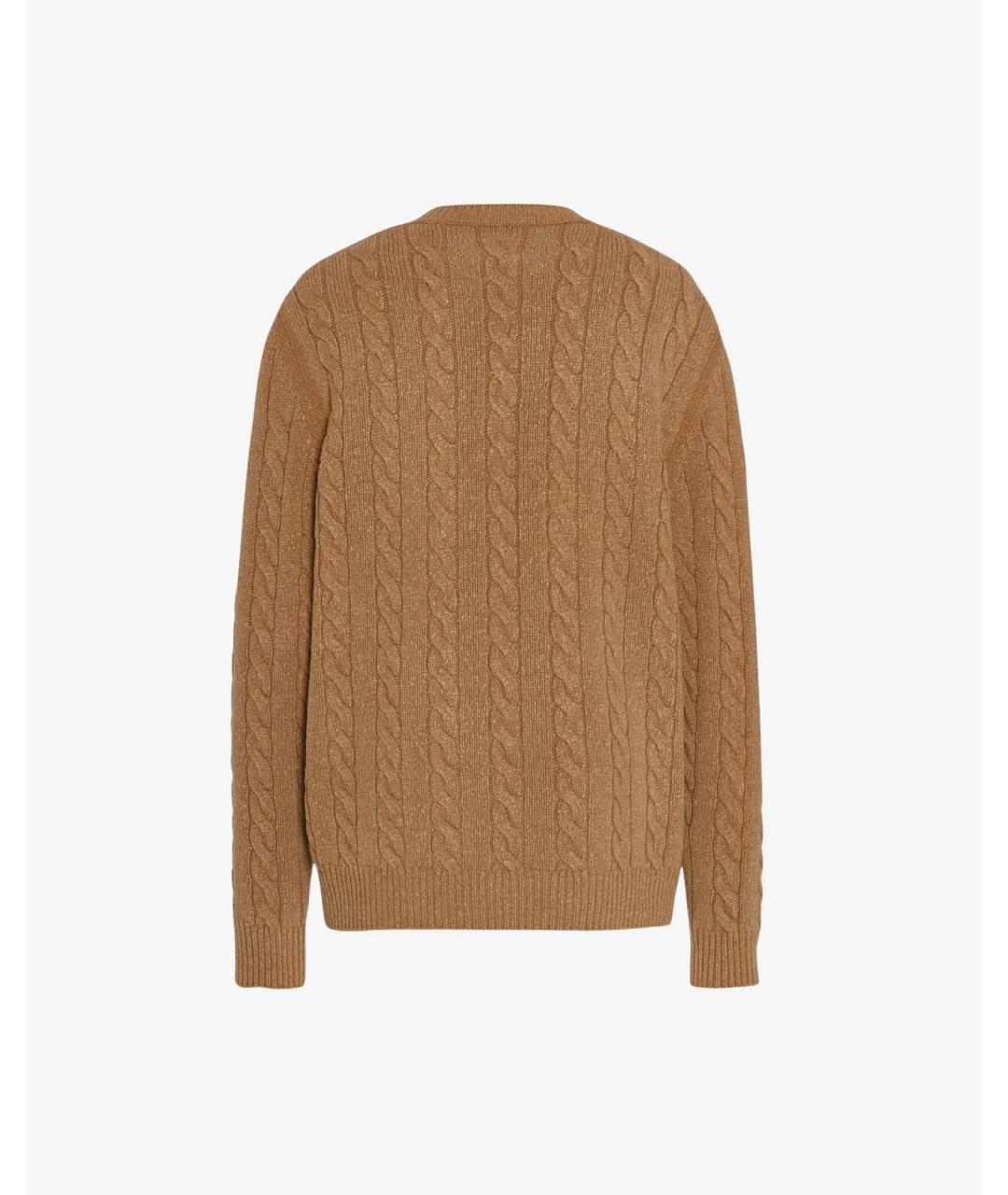 THE ROW Бежевый шерстяной кардиган, фото 5