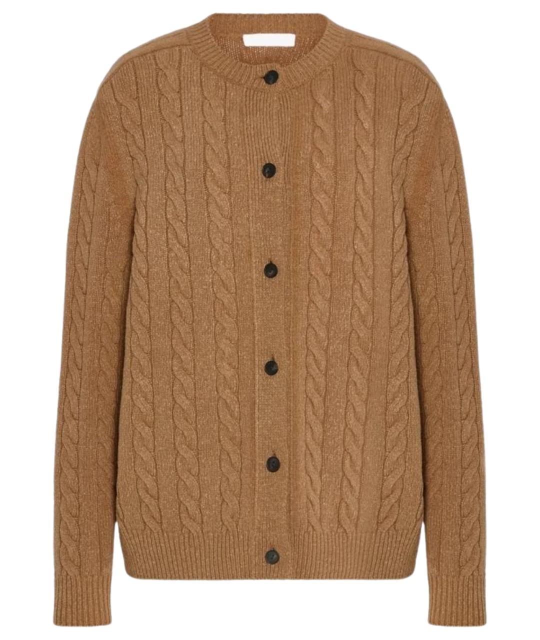 THE ROW Бежевый шерстяной кардиган, фото 1