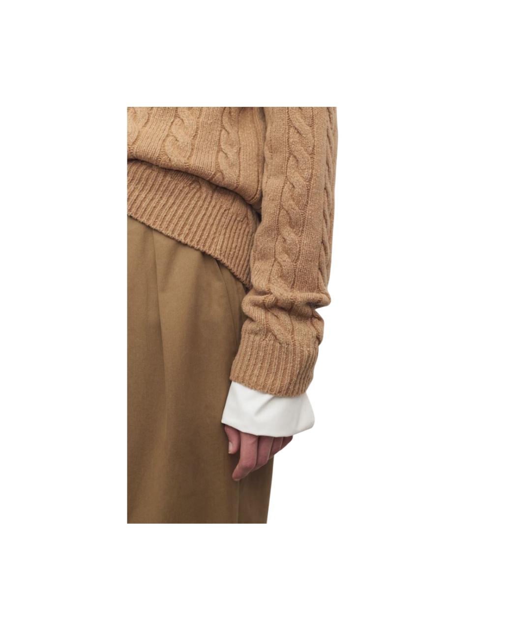 THE ROW Бежевый шерстяной кардиган, фото 3