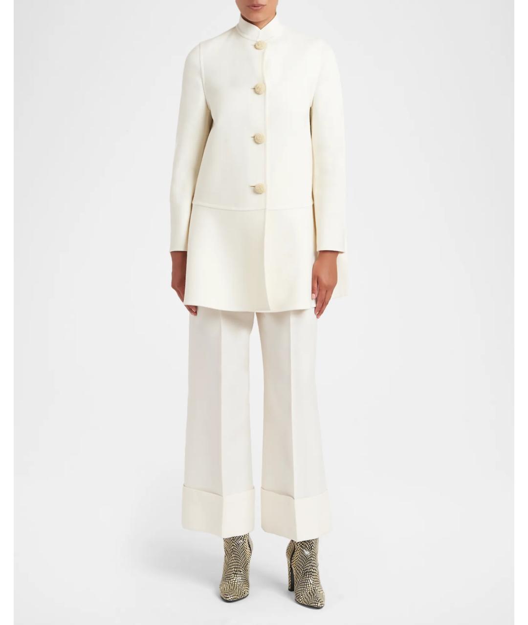VALENTINO Белое шерстяное пальто, фото 2