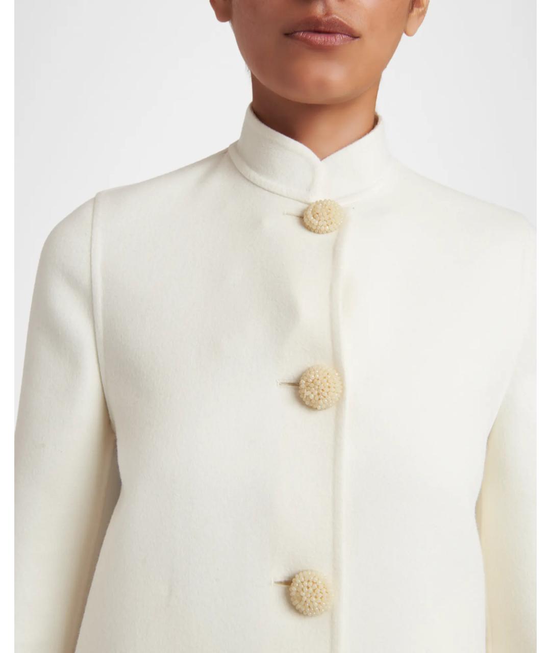 VALENTINO Белое шерстяное пальто, фото 4