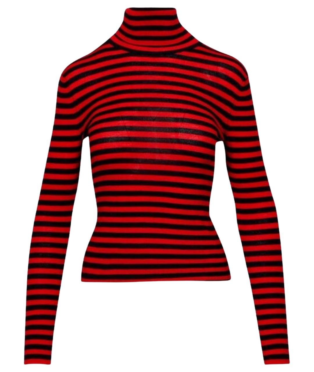 VALENTINO Красная шерстяная водолазка, фото 1