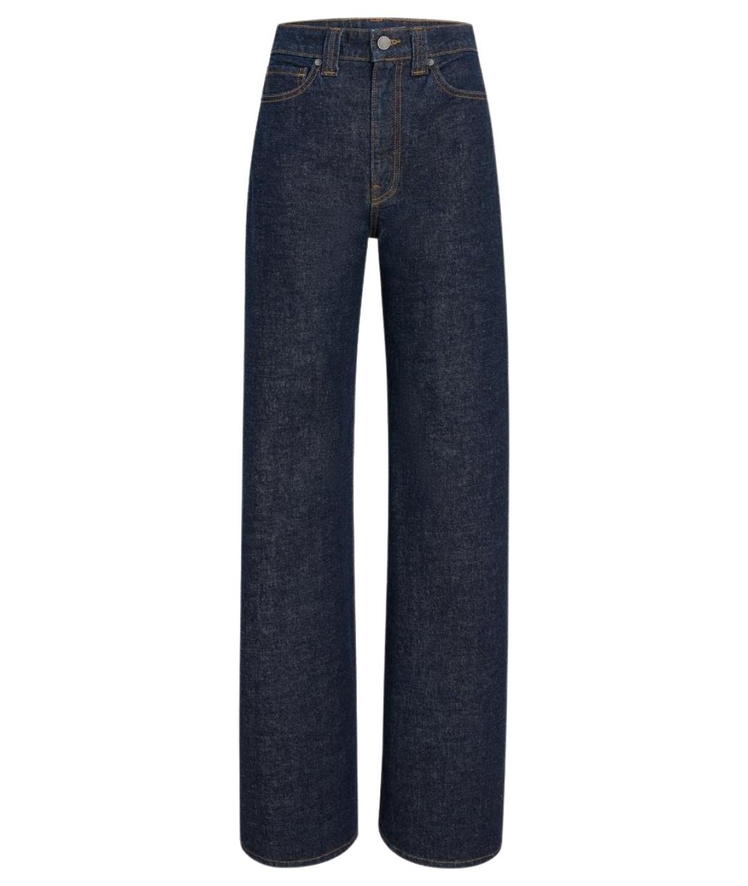 KHAITE Темно-синие хлопковые прямые джинсы, фото 1