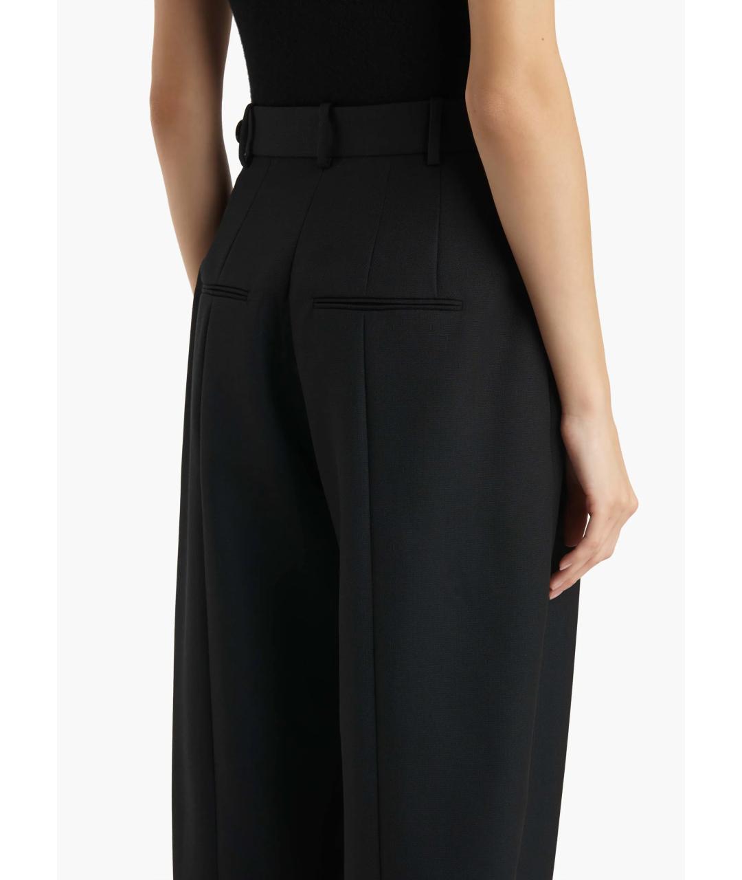 KHAITE Черные полиэстеровые прямые брюки, фото 5