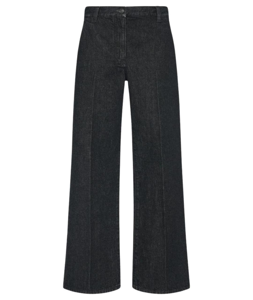 THE ROW Черные хлопковые джинсы клеш, фото 1