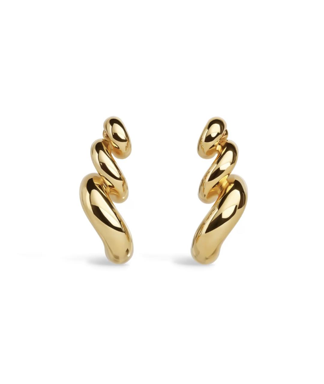 ALAIA Золотые латунные серьги, фото 1