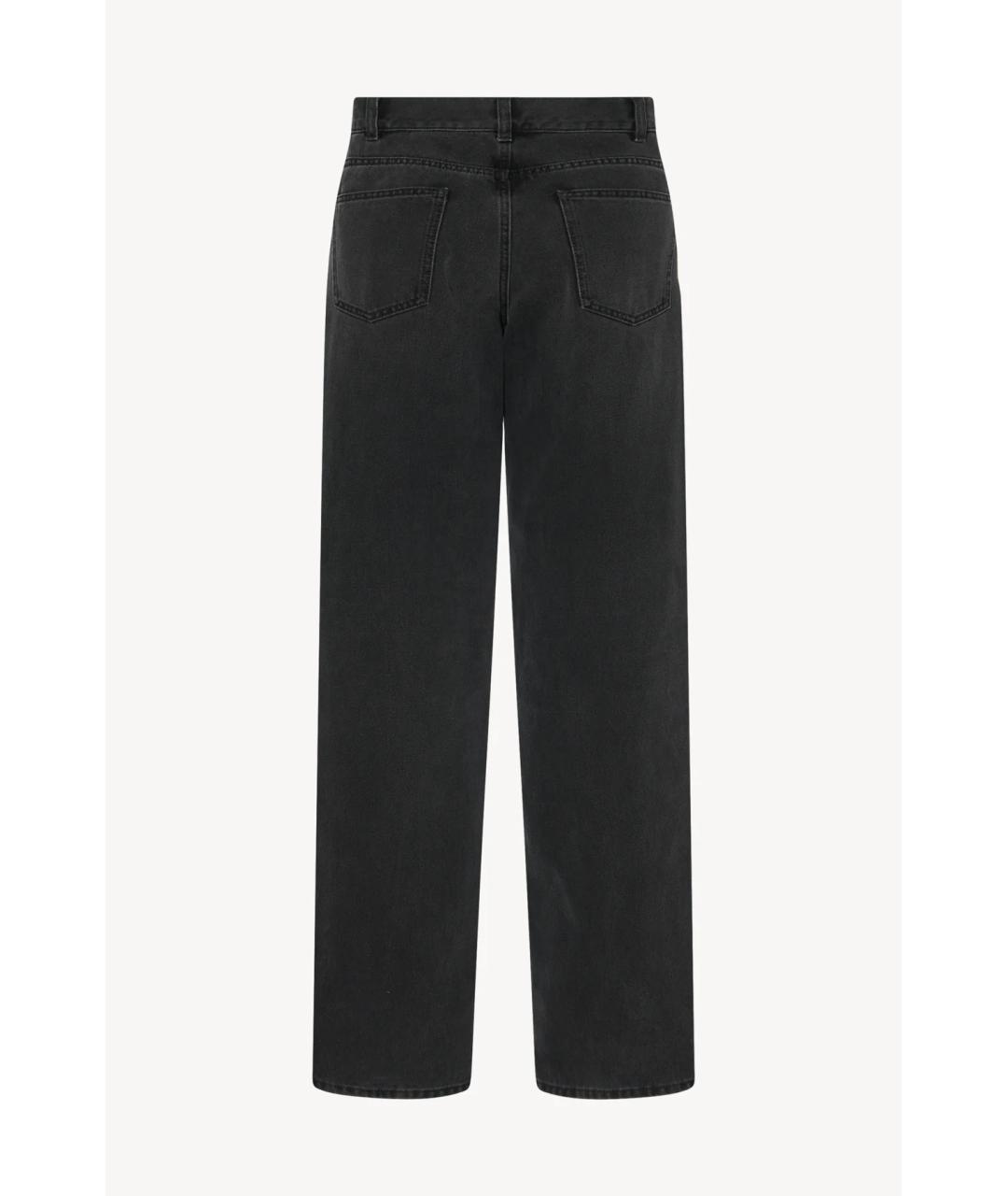 THE ROW Черные хлопковые прямые джинсы, фото 2